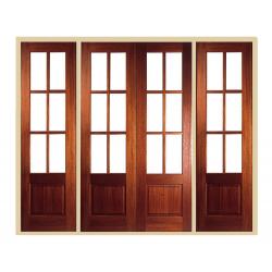 Hampstead External Hardwood French Doors with Sidelights